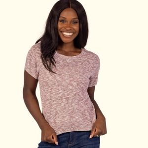 Boxy Sweater Tee with pocket